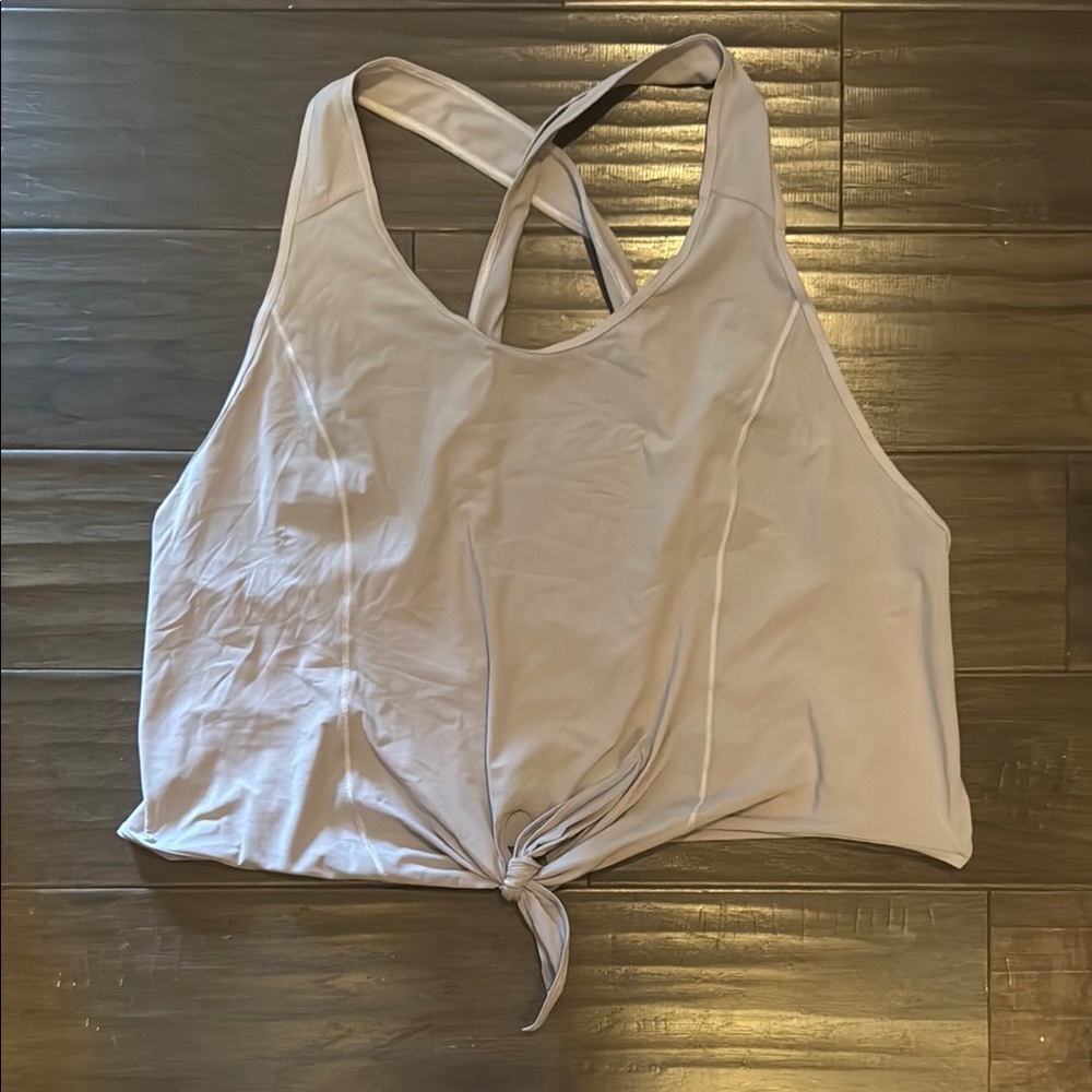 Lululemon Gray Tie-Front Tank Top